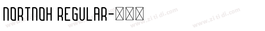 Nortnoh Regular字体转换
